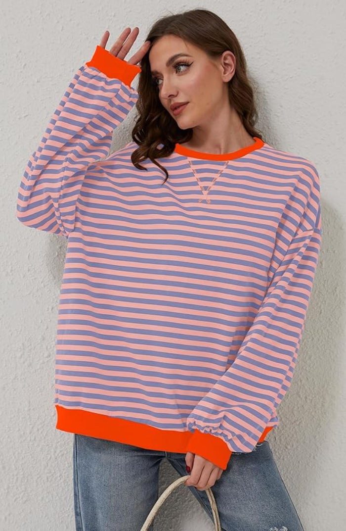 Pull oversized coloré chic
