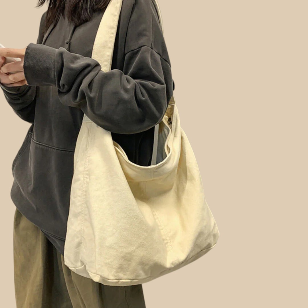 Slouchy Hobo Crossbody Bag with Adjustable Strap and Zip Top for Women