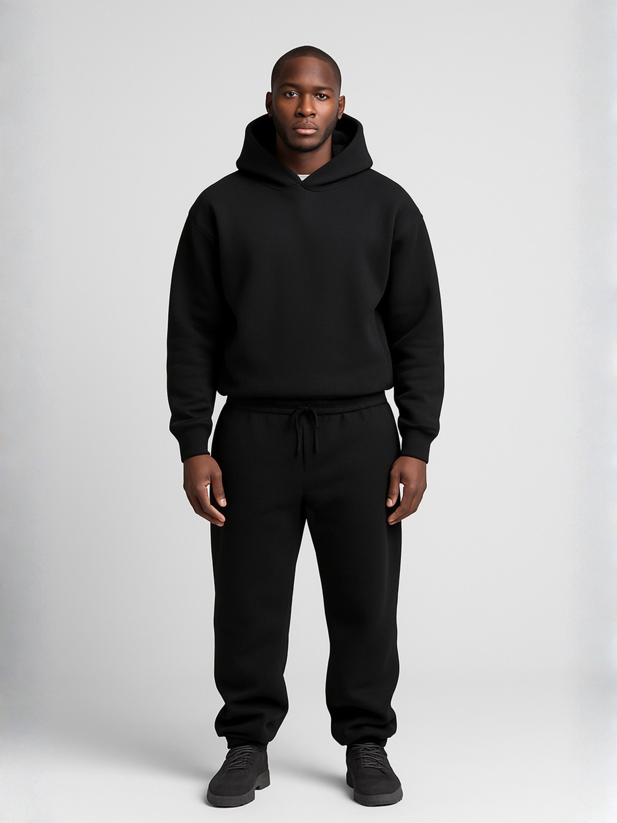 Oversized Hoodie and Jogger Set with Kangaroo Pocket for Men
