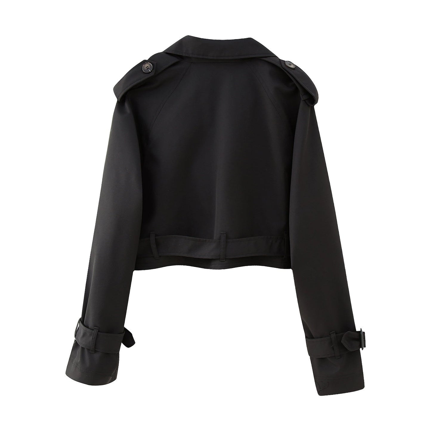 Kurzer Trenchcoat für Damen im schicken urbanen Stil