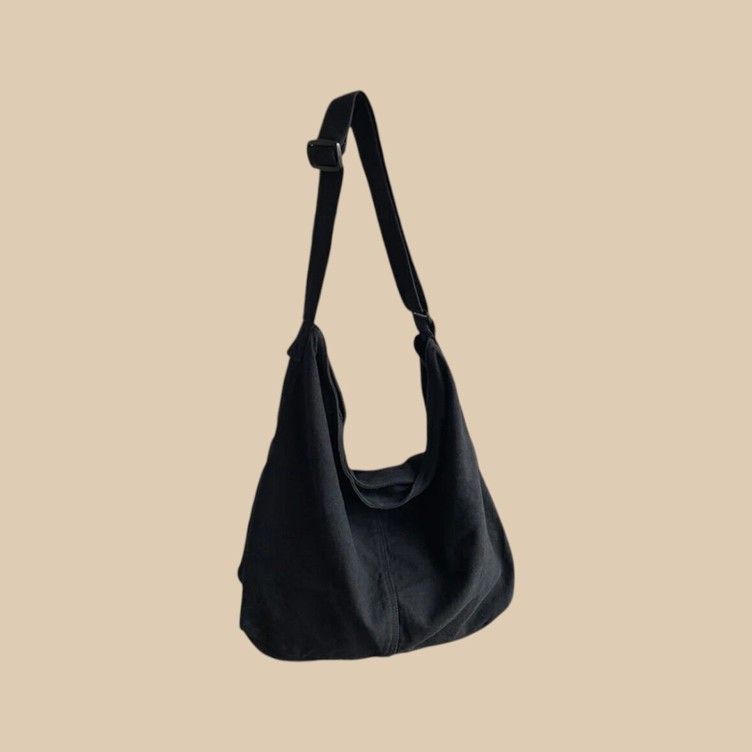 Slouchy Hobo Crossbody Bag with Adjustable Strap and Zip Top for Women