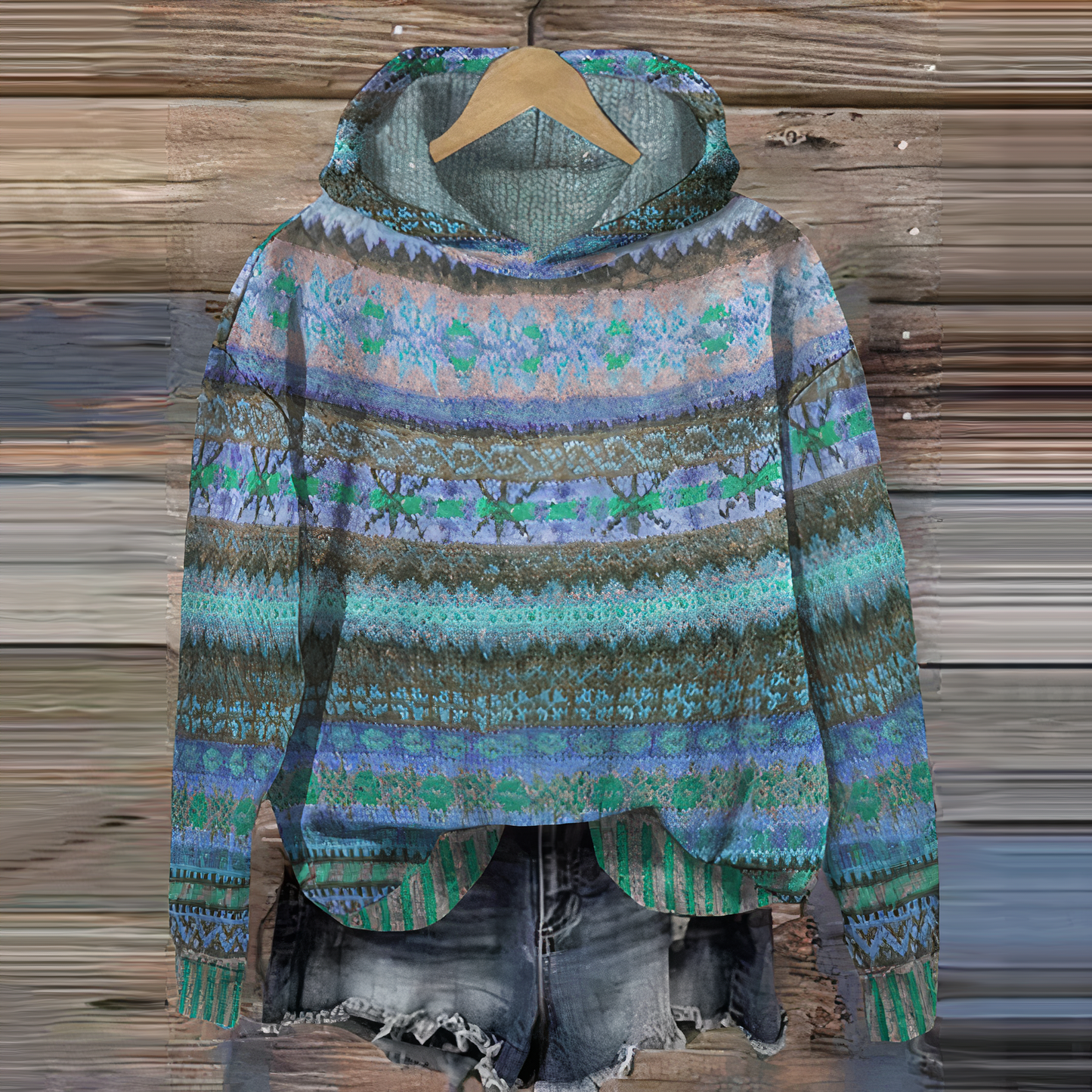 Sweatshirt à capuche Chic en Maille Épurée
