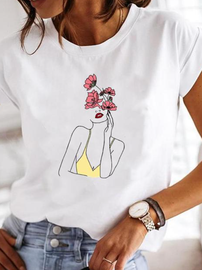 Leichtes Sommer-T-Shirt für Damen, komfortabel und schick
