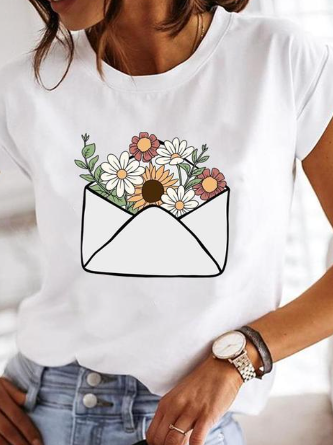 Leichtes Sommer-T-Shirt für Damen, komfortabel und schick