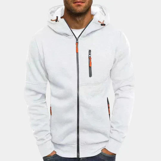 Sweatshirt urbain chic avec capuche et zip