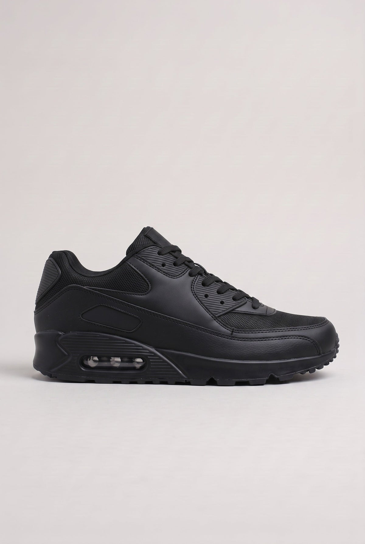 Air Cushion Sneakers with Lace Up Front and Padded Collar for Men