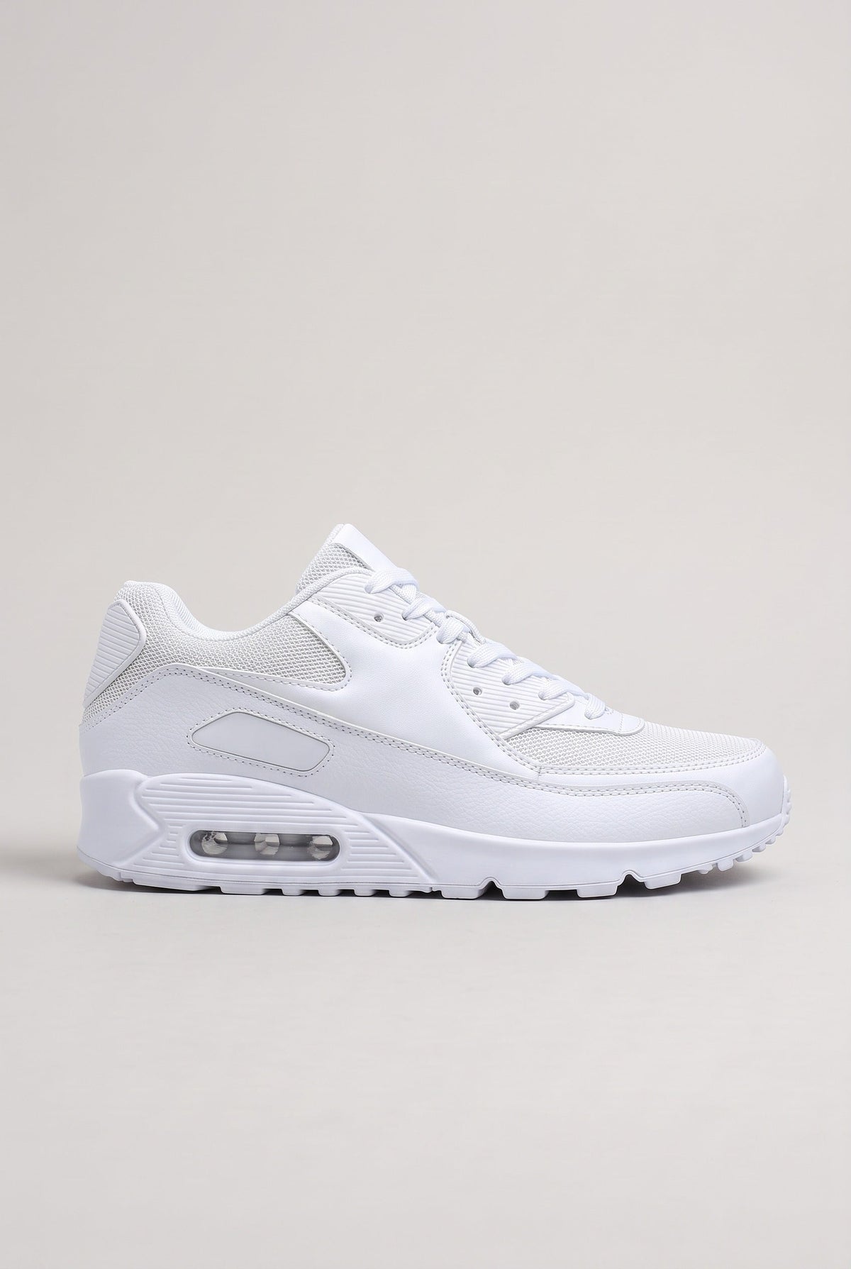 Air Cushion Sneakers with Lace Up Front and Padded Collar for Men