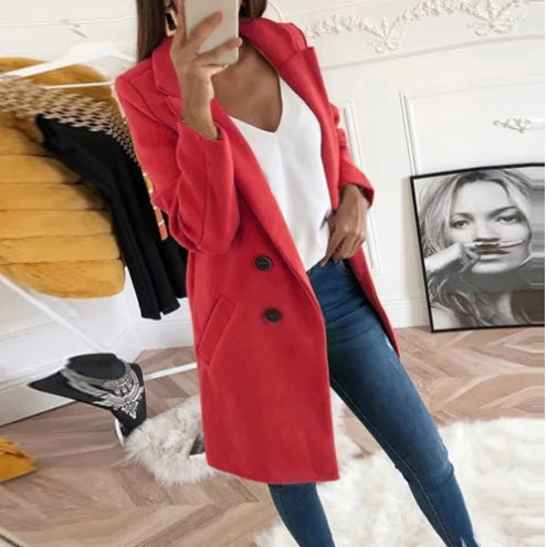 Manteau élégant coupe impeccable