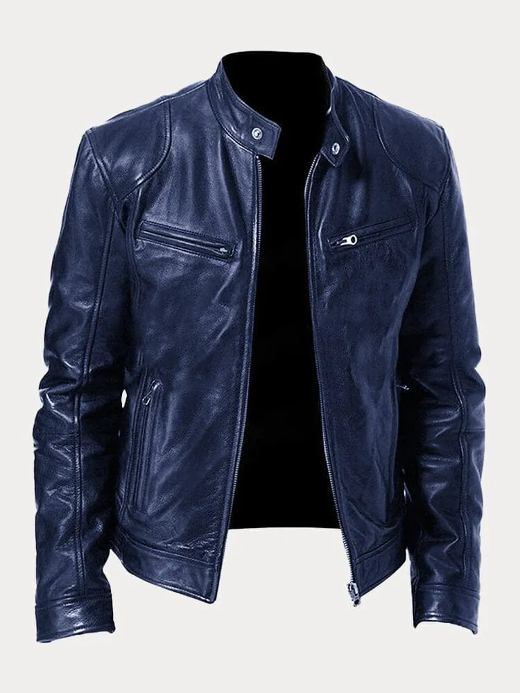 Veste en Cuir Premium Minimaliste