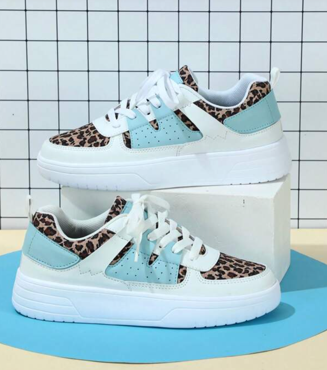 Sneakers basse colorblock pastello streetwear