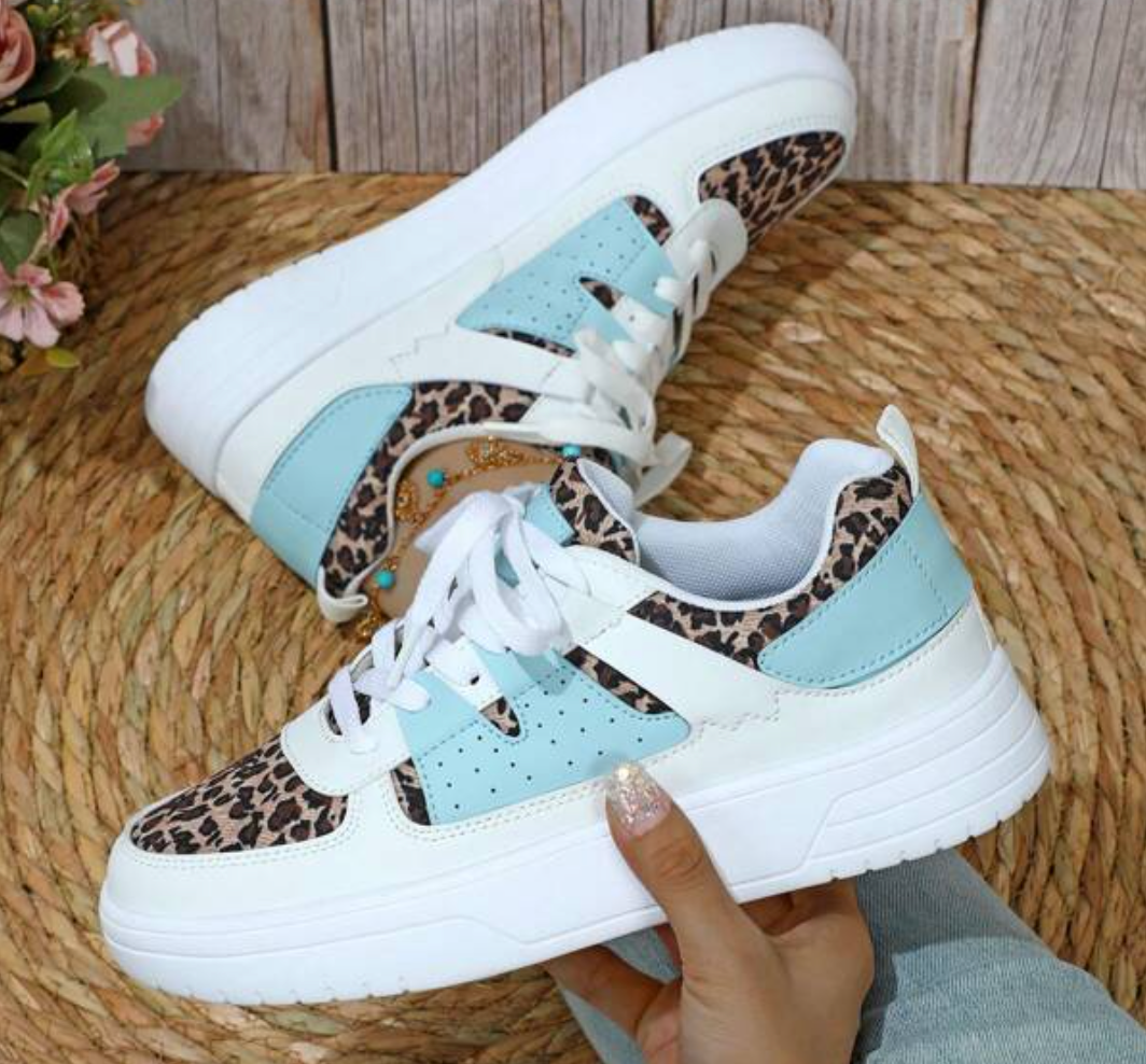 Sneakers basse colorblock pastello streetwear