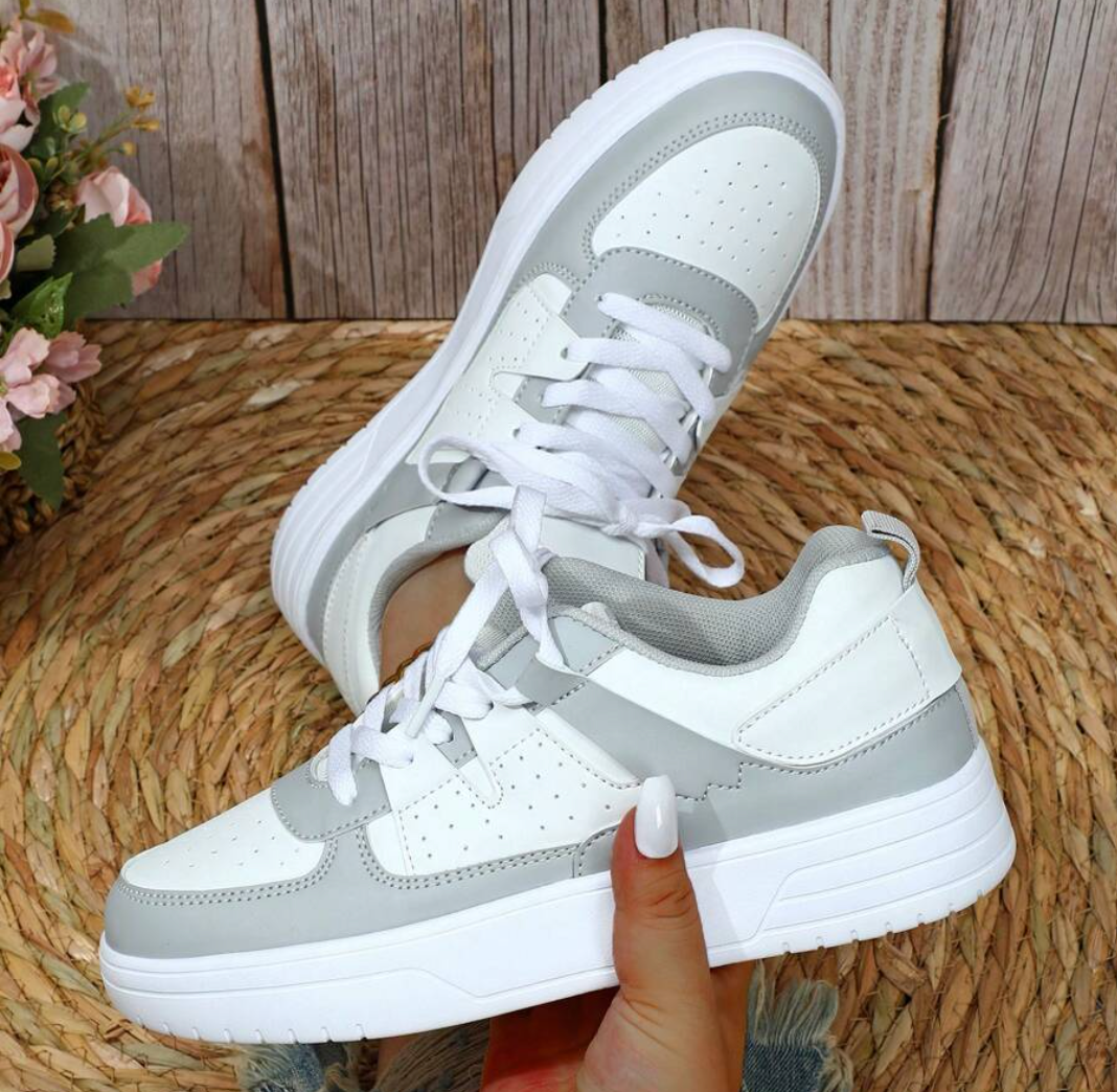 Sneakers basse colorblock pastello streetwear