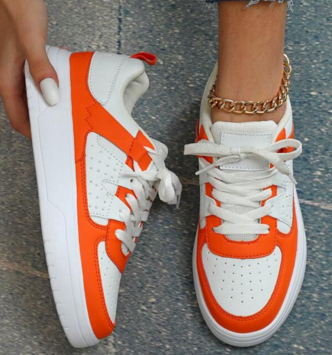 Sneakers basse colorblock pastello streetwear