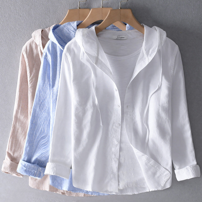 Camicia leggera a maniche lunghe