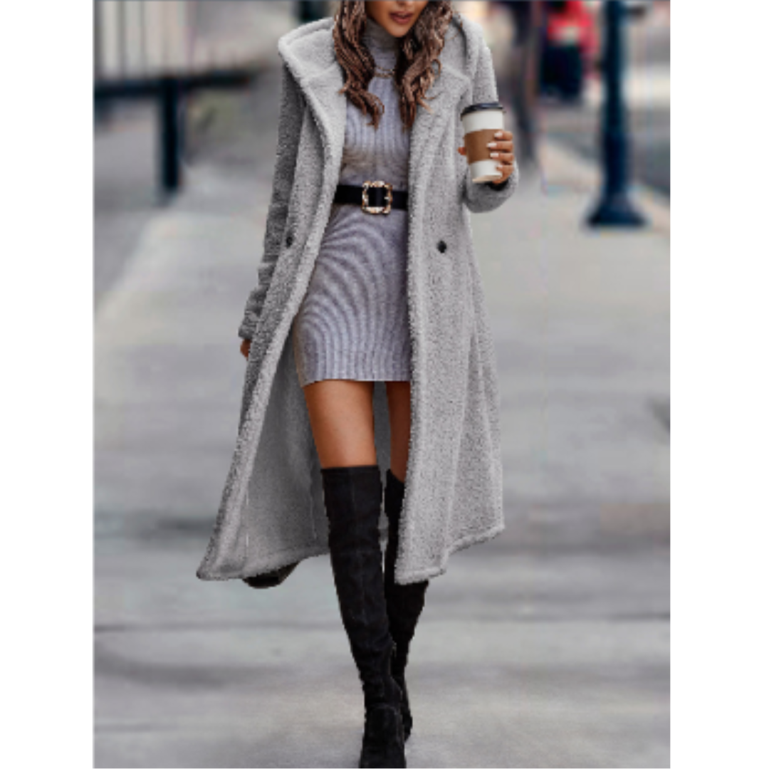 Classic elegant coat with flattering fit