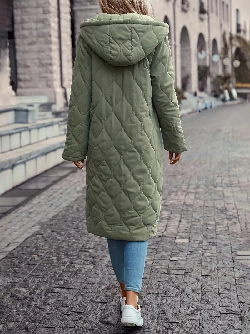 Manteau matelassé chic à capuche