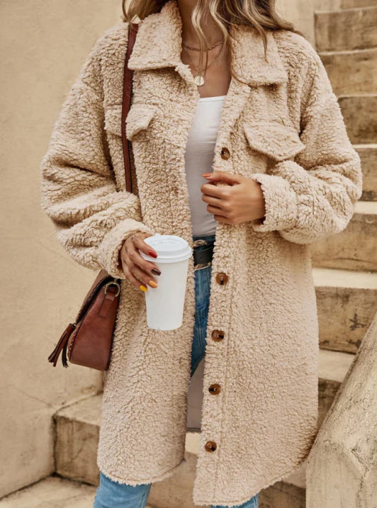Elegant and Comfortable Oversized Teddy Coat