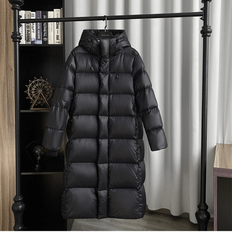 Warme, lange Oversize-Daunenjacke für Damen