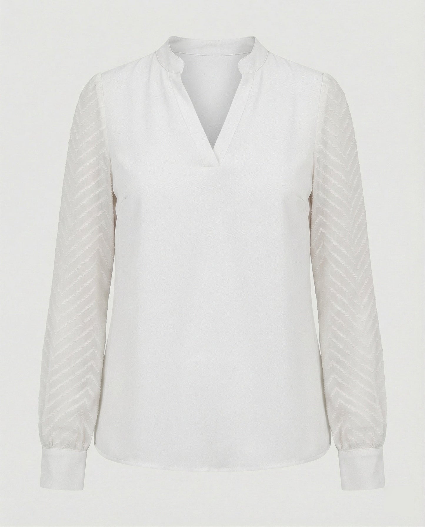 Blouse avec un élégant col en V pour une apparence stylée