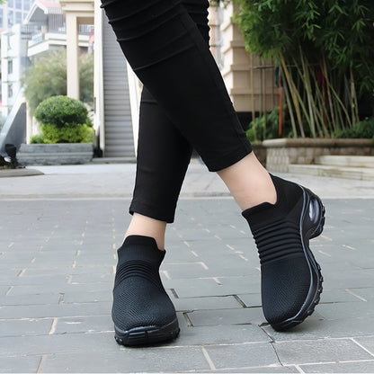 Dames wandelsneakers praktisch ontwerp zonder veters, optimaal comfort