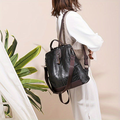 Sac à dos sécurité pour femmes - conçu pour prévenir le vol - cuir vegan