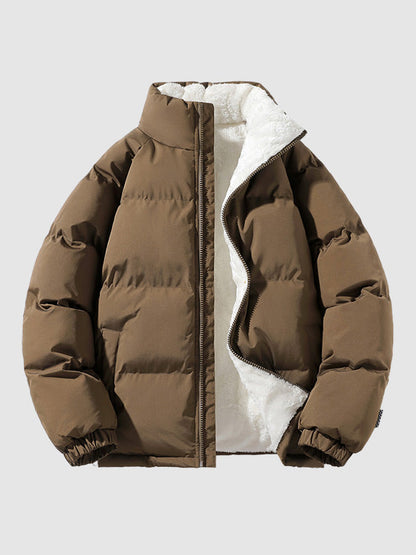 Veste Puffer Chic en Fleece Doublé