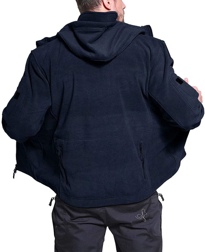 Veste Fleece Chic avec Poches Anti-Vol