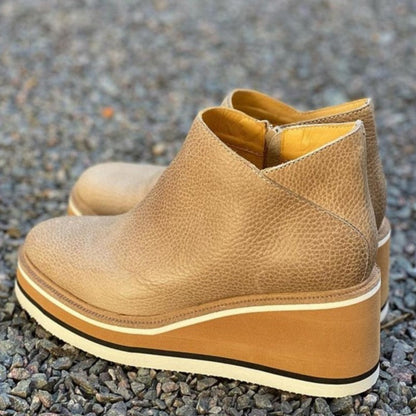 Bottines Chelsea à plateforme striée