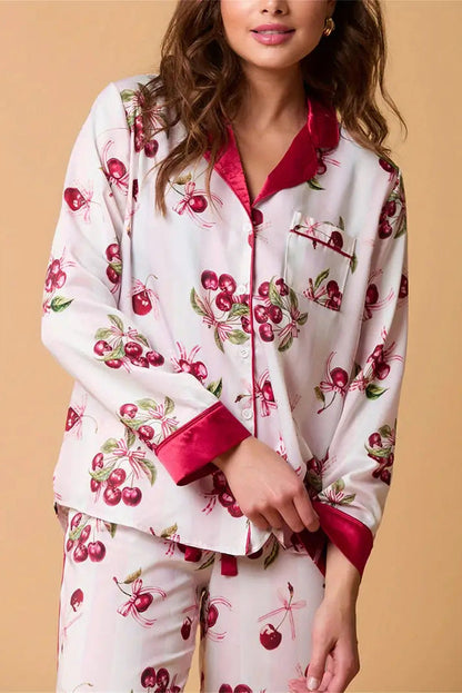 Ensemble de pyjama chic à motifs de fruits