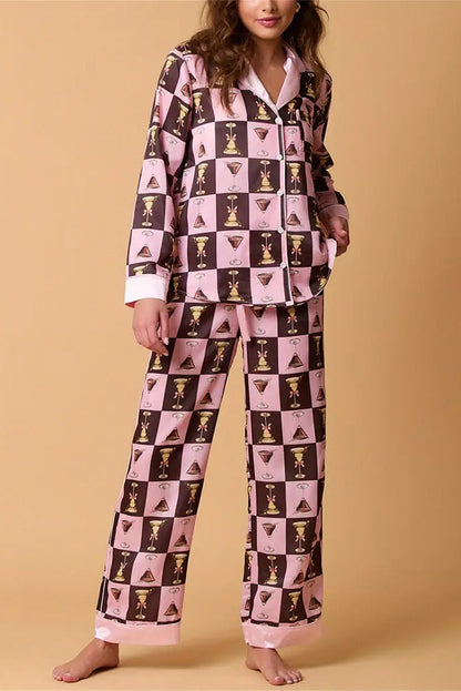 Ensemble de pyjama chic à motifs de fruits