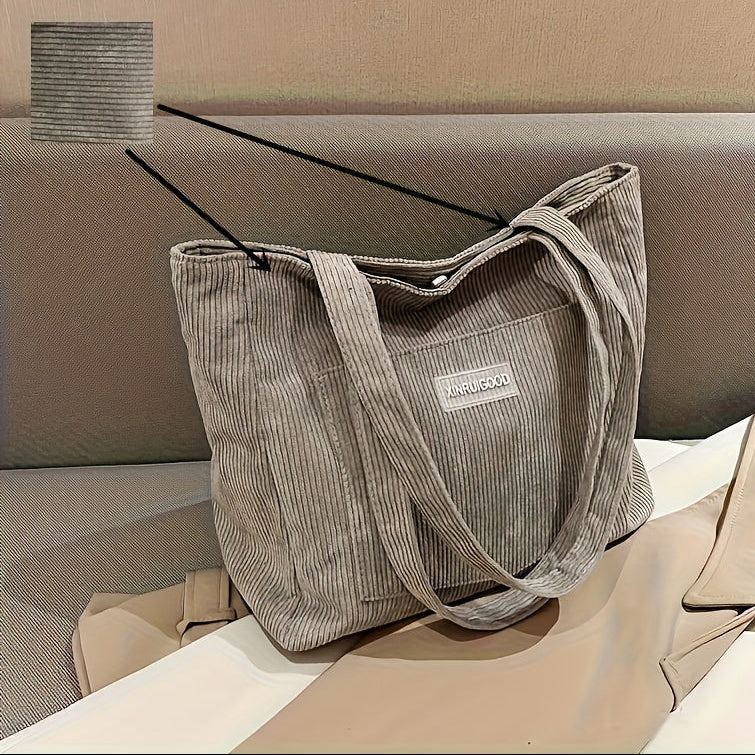 Elegante Cord-Tote-Tasche für Damen