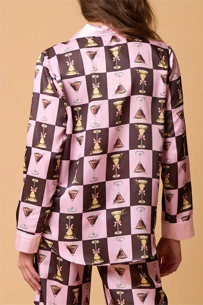 Ensemble de pyjama chic à motifs de fruits