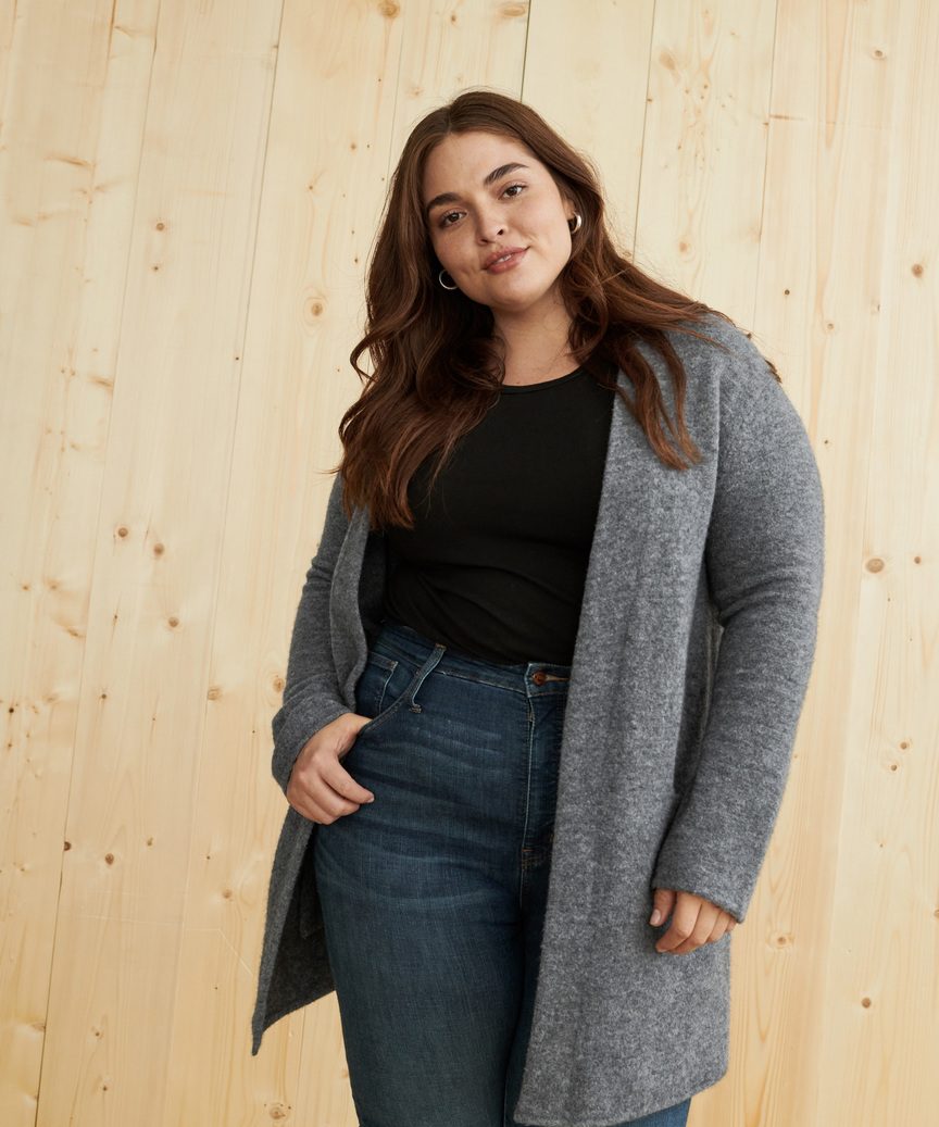 Manteau Long Confortable avec Poches