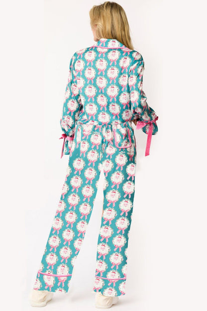 Chique winterpyjama set met feestelijke motieven