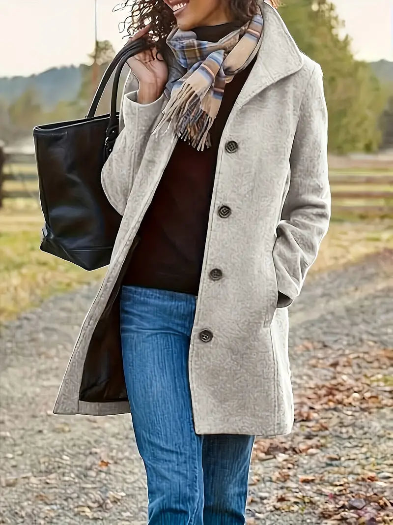 Manteau chic à un bouton élégant