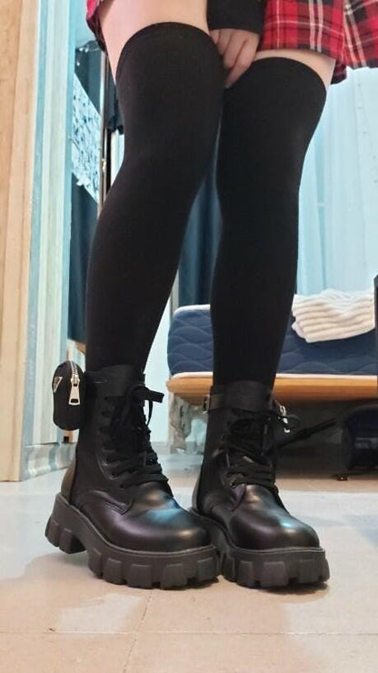 Bottines montantes à semelle chunky