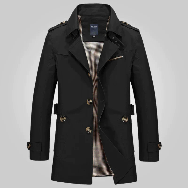 Trench pour femme ou homme mi-long classique