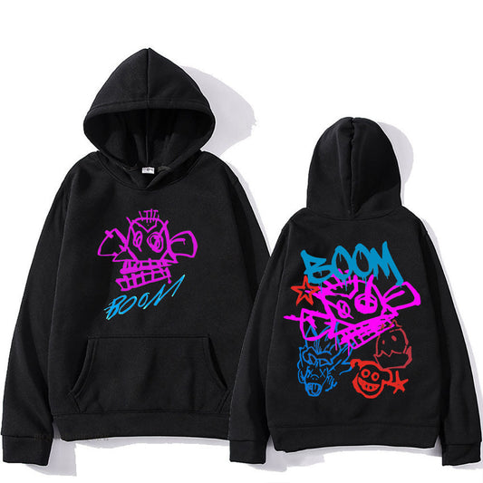Hoodie long Arcane Jinx design vibrant