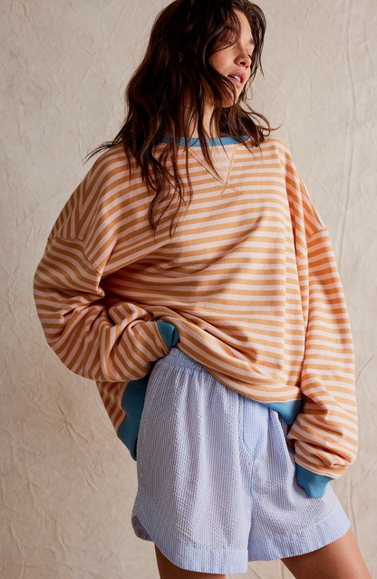 Pull oversized coloré chic