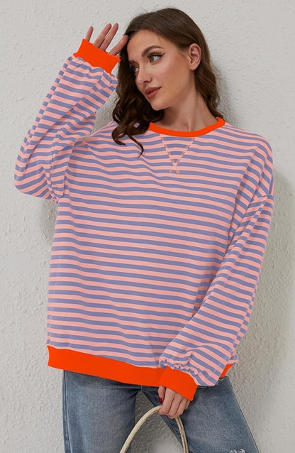 Pull oversized coloré chic