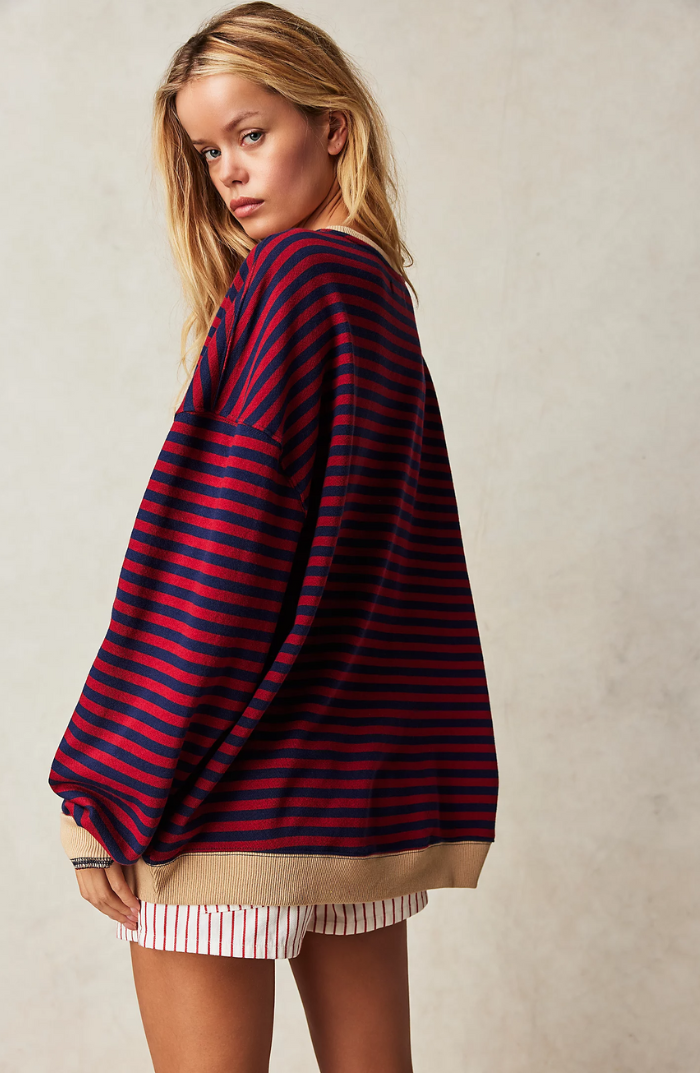 Pull oversized coloré chic