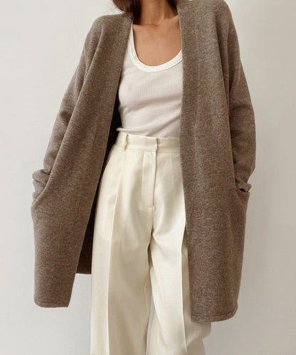 Manteau Long Confortable avec Poches