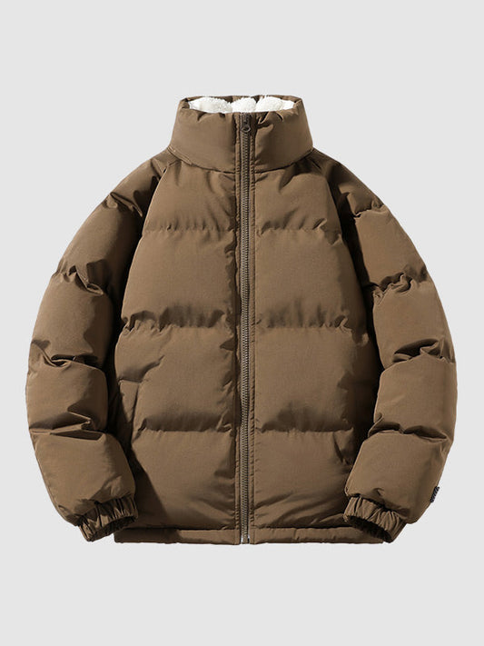 Doudoune matelassée oversized avec doublure sherpa