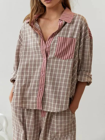 Amelie - Twee-delig pyjama set van zacht katoen - Dames