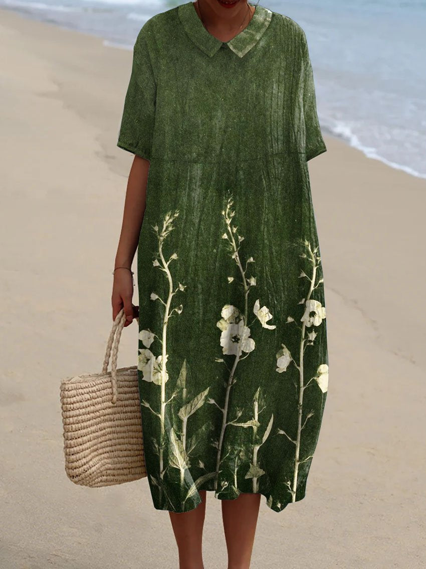 Robe d'été colorée à fleurs pour un style estival frais et joyeux