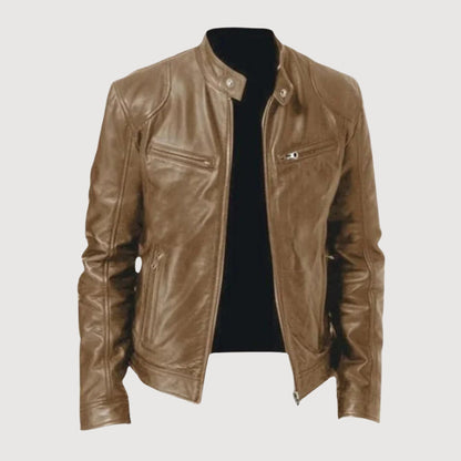 Veste en Cuir Premium Minimaliste