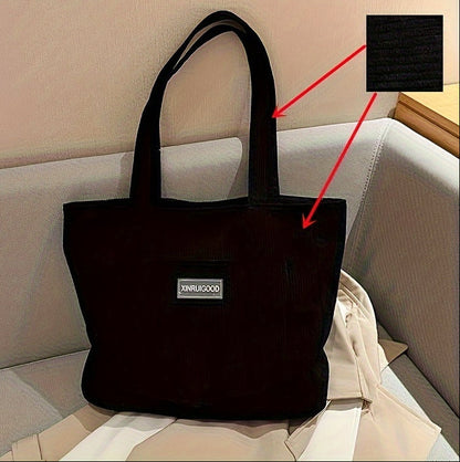 Elegante Cord-Tote-Tasche für Damen