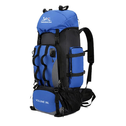 Sac à dos de randonnée 90L spacieux et imperméable pour trekking