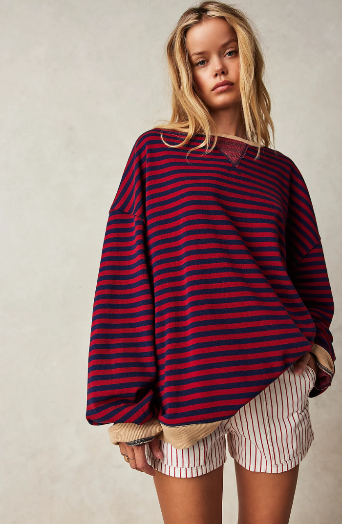 Pull oversized coloré chic