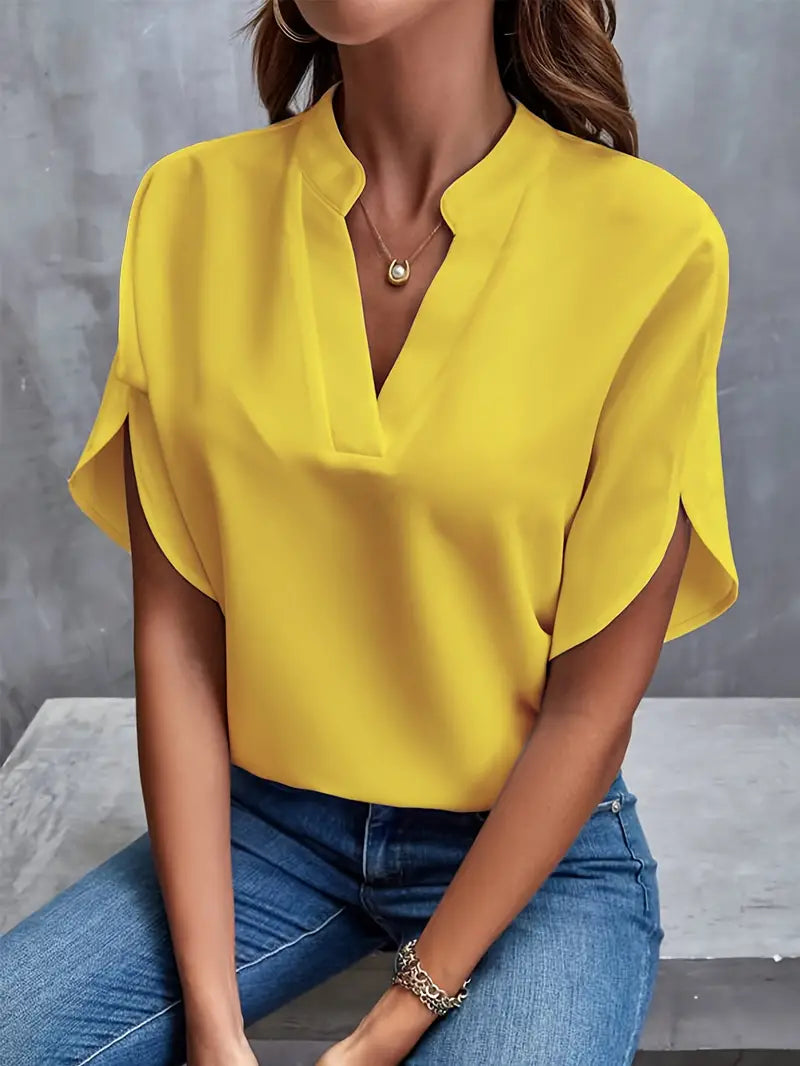 Blouse minimaliste et raffinée pour femme